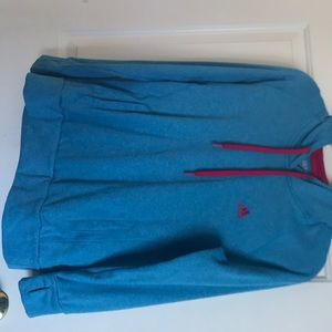 Blue and pink adidas hoodie